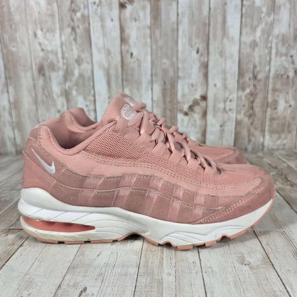 Nike Air Max 95 Pink Suede Mesh Women's Athletic Shoes Sneakers‎